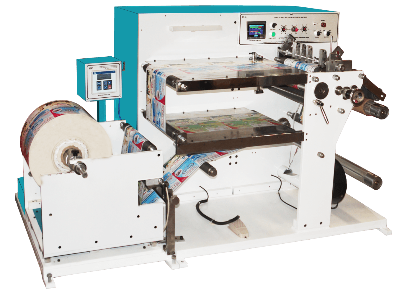 Slitting With Batch Coding Machine